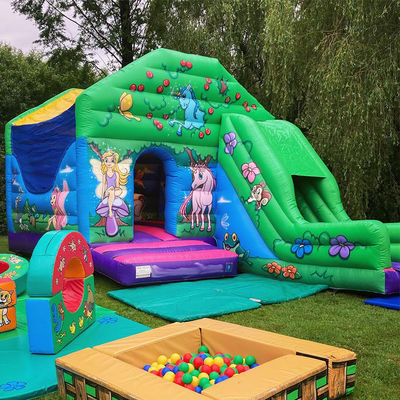 0.55mm PVC Vinyl Tarpaulin Bouncer House avec diapositive Entretenement intérieur et extérieur