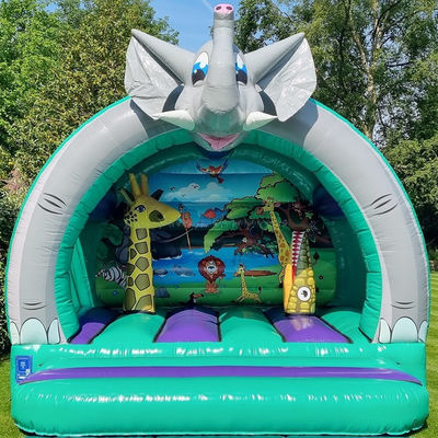 Unisexe PVC commercial trampoline gonflable château éléphant maison de rebond pour la location de fête