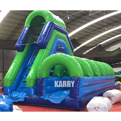 Location de soirée Entreprise Glissière gonflable à palmiers avec piscine Glissière longue