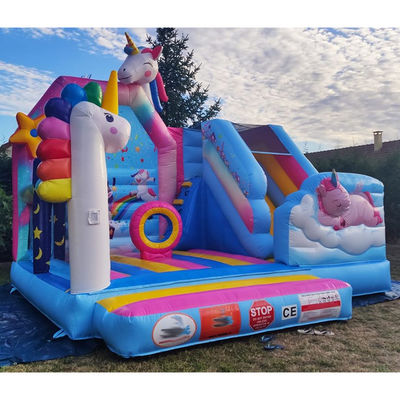 Jeux de trampoline pour enfants en PVC Rainbow Unicorn