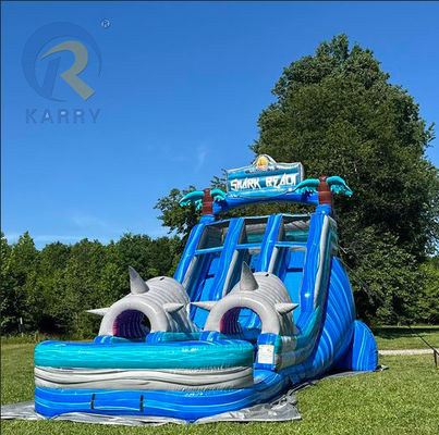 Grands adultes et enfants taille gonflables couloirs avec piscine
