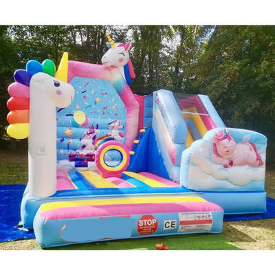 Jeux de trampoline pour enfants en PVC Rainbow Unicorn