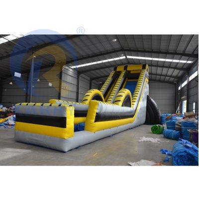 Parc aquatique commercial gonflable avec glissement plus long et piscine combinée gonflable