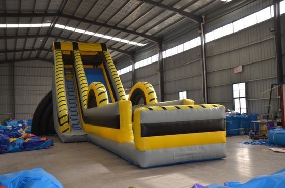 Parc aquatique commercial gonflable avec glissement plus long et piscine combinée gonflable