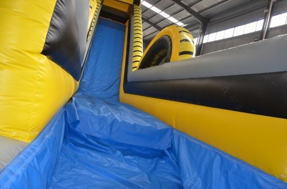 Parc aquatique commercial gonflable avec glissement plus long et piscine combinée gonflable