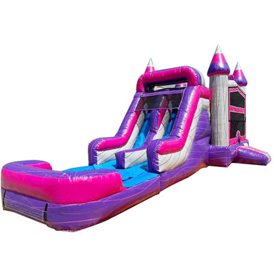 Maison gonflable commercialement acceptable avec piscine à toboggan