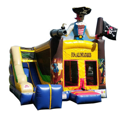 Jeu en plein air thème pirate maison gonflable avec glissement à sec