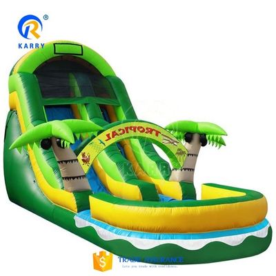 Jouets pour enfants en plein air toboggan gonflable avec piscine et impression numérique