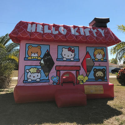 14 ans de popularité Red Hello Kit-ty Trampoline gonflable Château avec kits de réparation