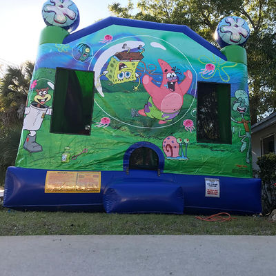 Château de trampoline gonflable en PVC sur le thème des dessins animés