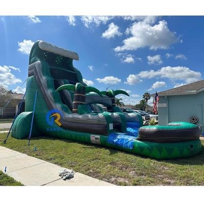 Capacité maximale du jardin &gt; 500 kg, toboggan gonflable avec piscine