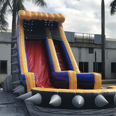 Grand toboggan à saut d'air commercial avec piscine