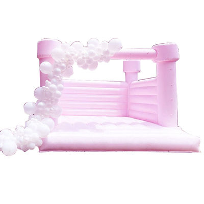 Logo Logo personnalisé Imprimé Bouncer gonflable blanc pour la fête Moonwalk Bouncy Castle