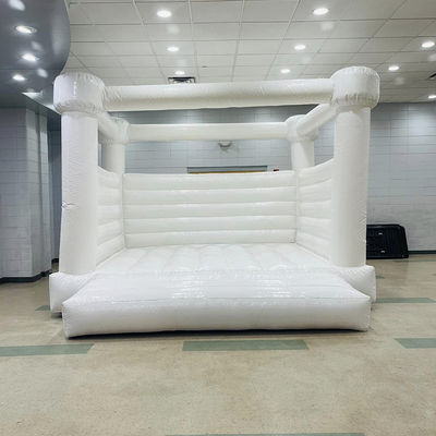 Taille personnalisée Blanc Moonwalk Bouncers gonflables pour le château gonflable en PVC en couleur pastel