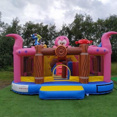 Château de la pieuvre navire pirate gonflable ville amusante châteaux sautants avec sauteur de sécurité