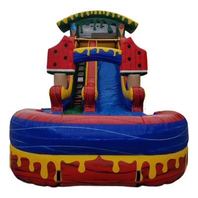 Parque gonflable glacé Watermelon Water Slide avec le soutien de la piscine Un article d'achat