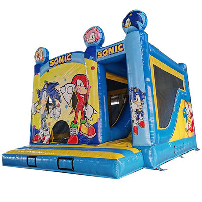 Château gonflable en PVC pour tout-petit avec toboggan sec et toboggan d'escalade