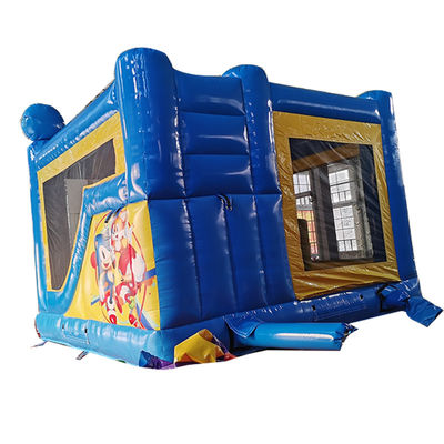 Château gonflable en PVC pour tout-petit avec toboggan sec et toboggan d'escalade