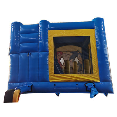 Château gonflable en PVC pour tout-petit avec toboggan sec et toboggan d'escalade