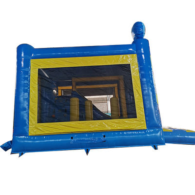 Château gonflable en PVC pour tout-petit avec toboggan sec et toboggan d'escalade