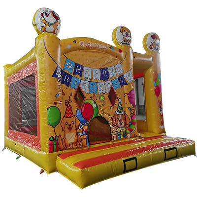 Élevez votre lit de bébé fête d'anniversaire avec mignon chiot thème maison gonflable château