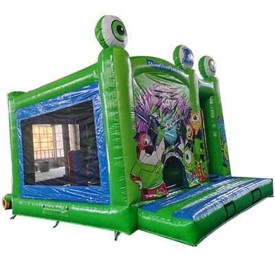 Monstres Inc. maison gonflable avec glissement sec et petits obstacles