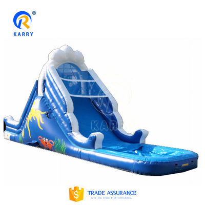 Piscine à eau de style château gonflable gonflable long toboggan pour enfants et adultes
