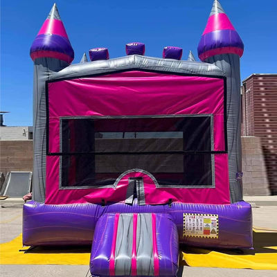 Caractéristiques Portable Pink Castle Bouncy Jumping Commercial Bounce House avec souffleur