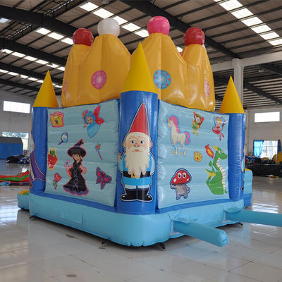 Fête d'anniversaire de la princesse château gonflable avec diapositive et 0,55 mm de bâton en PVC