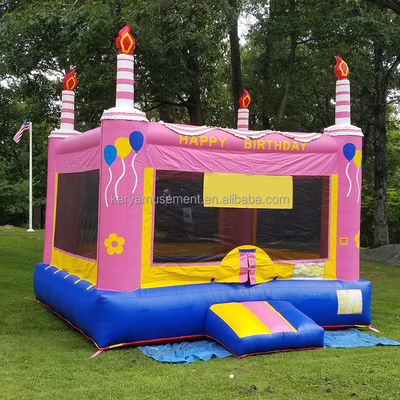Accessoires de princesse unisexe Château rose gonflable Maison pour enfants Thème de fête d'anniversaire
