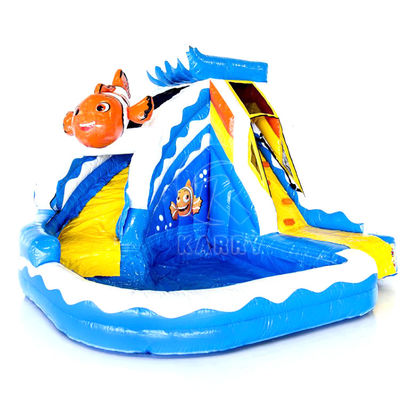 Slide gonflable avec piscine en tissu d'Oxford