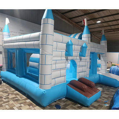 Derniers objets populaires gonflables obstacle château maison combo glissière intérieure pour la location de fête