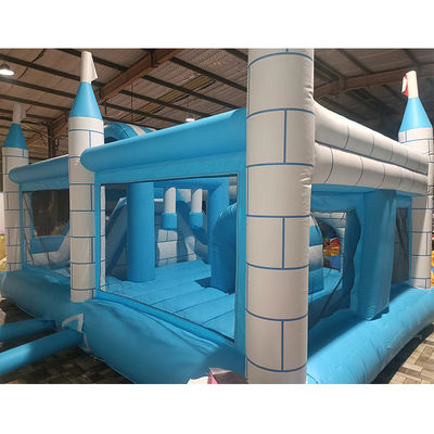 Derniers objets populaires gonflables obstacle château maison combo glissière intérieure pour la location de fête