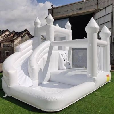 CE/EN71/EN14960 Bouncer gonflable en PVC blanc unisexe certifié pour les terrains de jeux et les fêtes