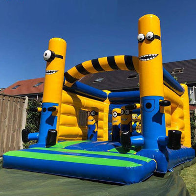 CE/EN71/EN14960 Combo de château de trampoline gonflable avec thème de dessin animé certifié