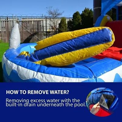 Blower inclus renforcement à double couche PVC toboggan gonflable avec mur d'escalade