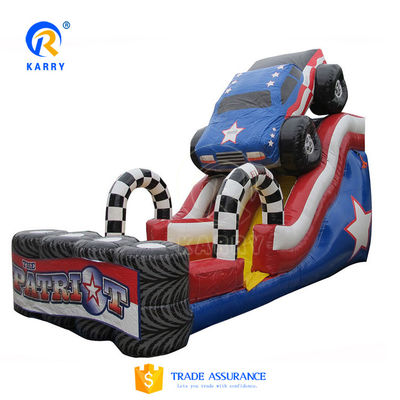 Blower inclus renforcement à double couche PVC toboggan gonflable avec mur d'escalade