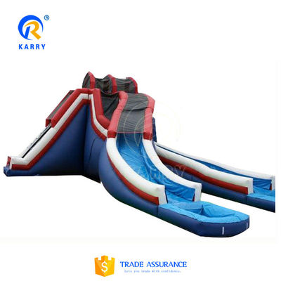 Blower inclus renforcement à double couche PVC toboggan gonflable avec mur d'escalade