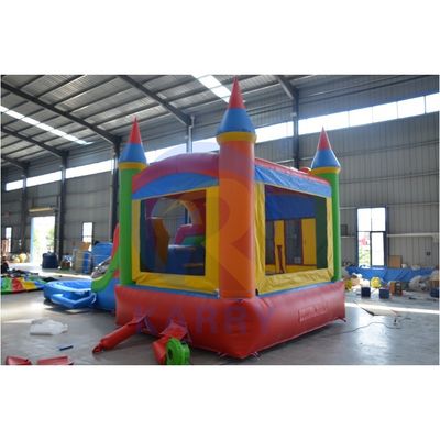 Certificat CE pour enfants maison gonflable commerciale avec toboggan et piscine