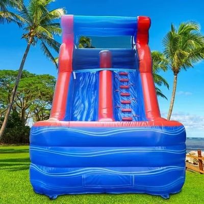Parc d'attractions pour enfants Grand toboggan gonflable jouet avec piscine Taille personnalisée