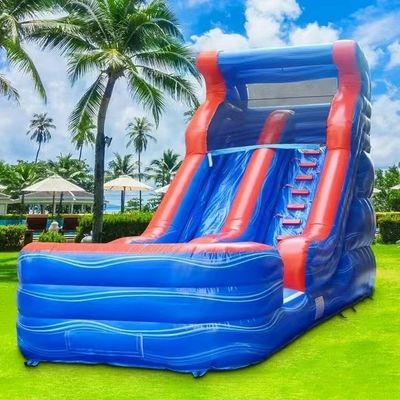 Parc d'attractions pour enfants Grand toboggan gonflable jouet avec piscine Taille personnalisée