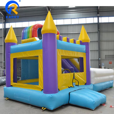 Saut à l' élastique pour enfants Combo de glissière gonflable avec piscine Impression numérique