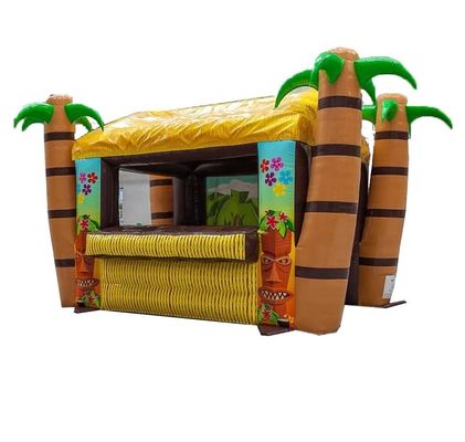 Tente de pub gonflable souffleur avec souffleur servant une exposition de Tiki tropical gonflable