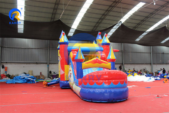 La maison gonflable en PVC est un toboggan à eau combiné pour une fête princesse unisexe