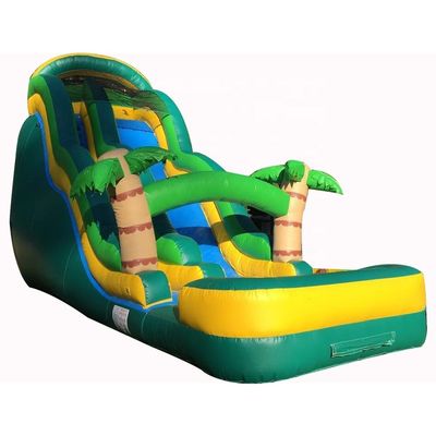 Collage inclus Grand toboggan gonflable personnalisé pour équipement de parc aquatique extérieur