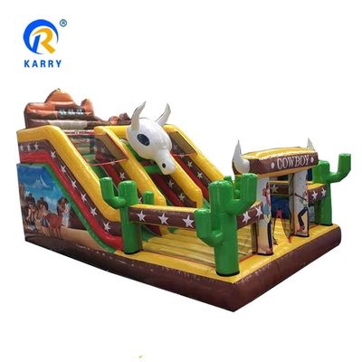 Grand toboggan gonflable amusant pour adultes avec piscine de taille personnalisée et impression numérique