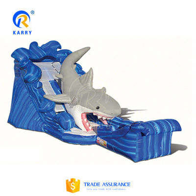 Grand toboggan gonflable amusant pour adultes avec piscine de taille personnalisée et impression numérique