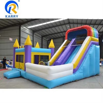 Grand toboggan gonflable avec piscine pour enfants populaire château gonflable et souffleur unisexe