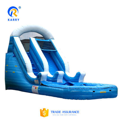 Grand toboggan gonflable amusant pour adultes avec piscine de taille personnalisée et impression numérique