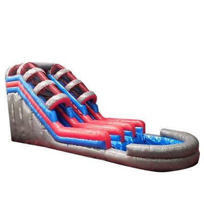Glissière à eau gonflable de qualité commerciale pour enfants Glissière à air extérieur de couleur personnalisée